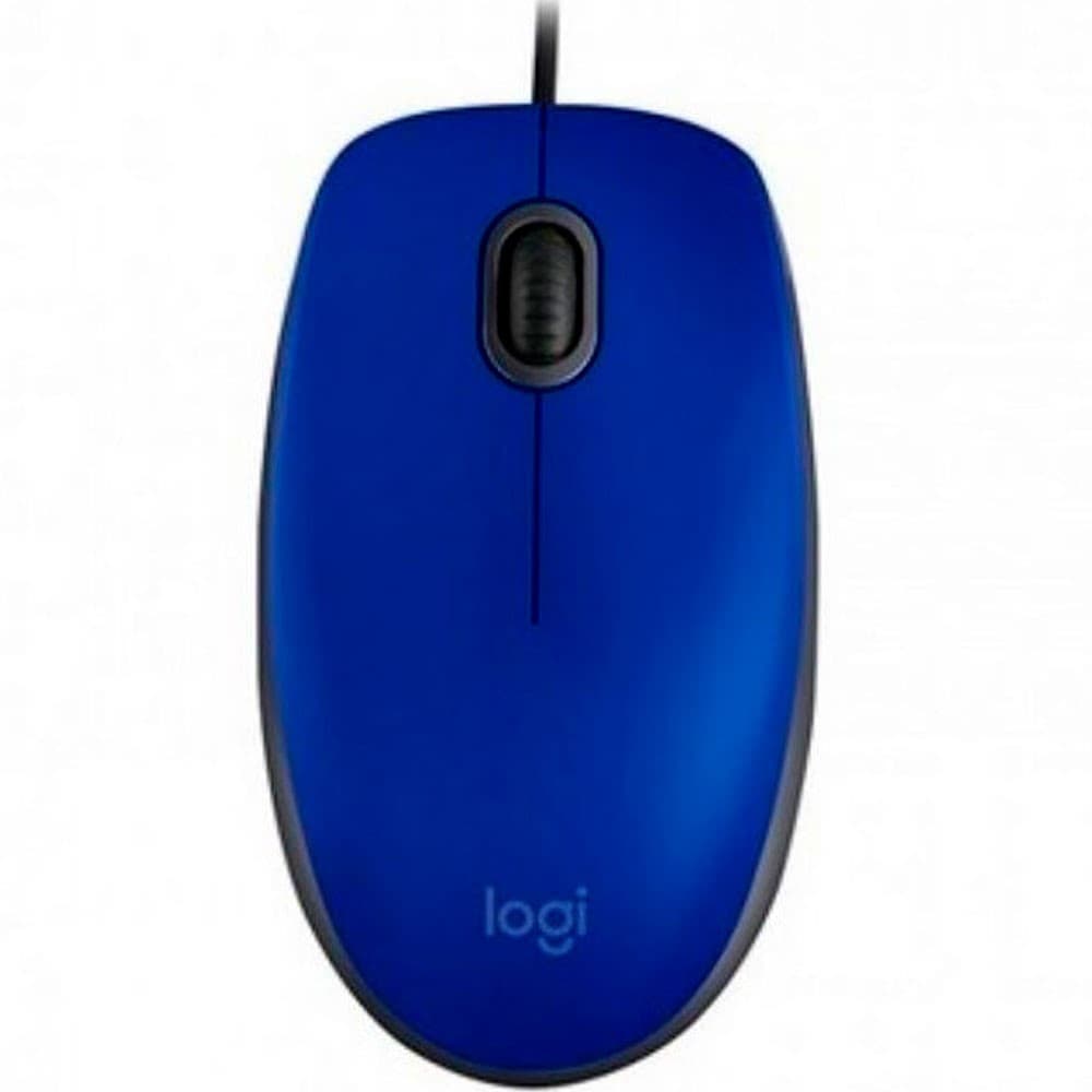 LOGITECH Mouse Alambrico M110 Silent Logitech Optico Azul