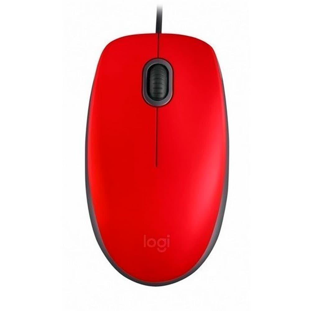 LOGITECH Mouse Alambrico M110 Silent Logitech Optico Rojo