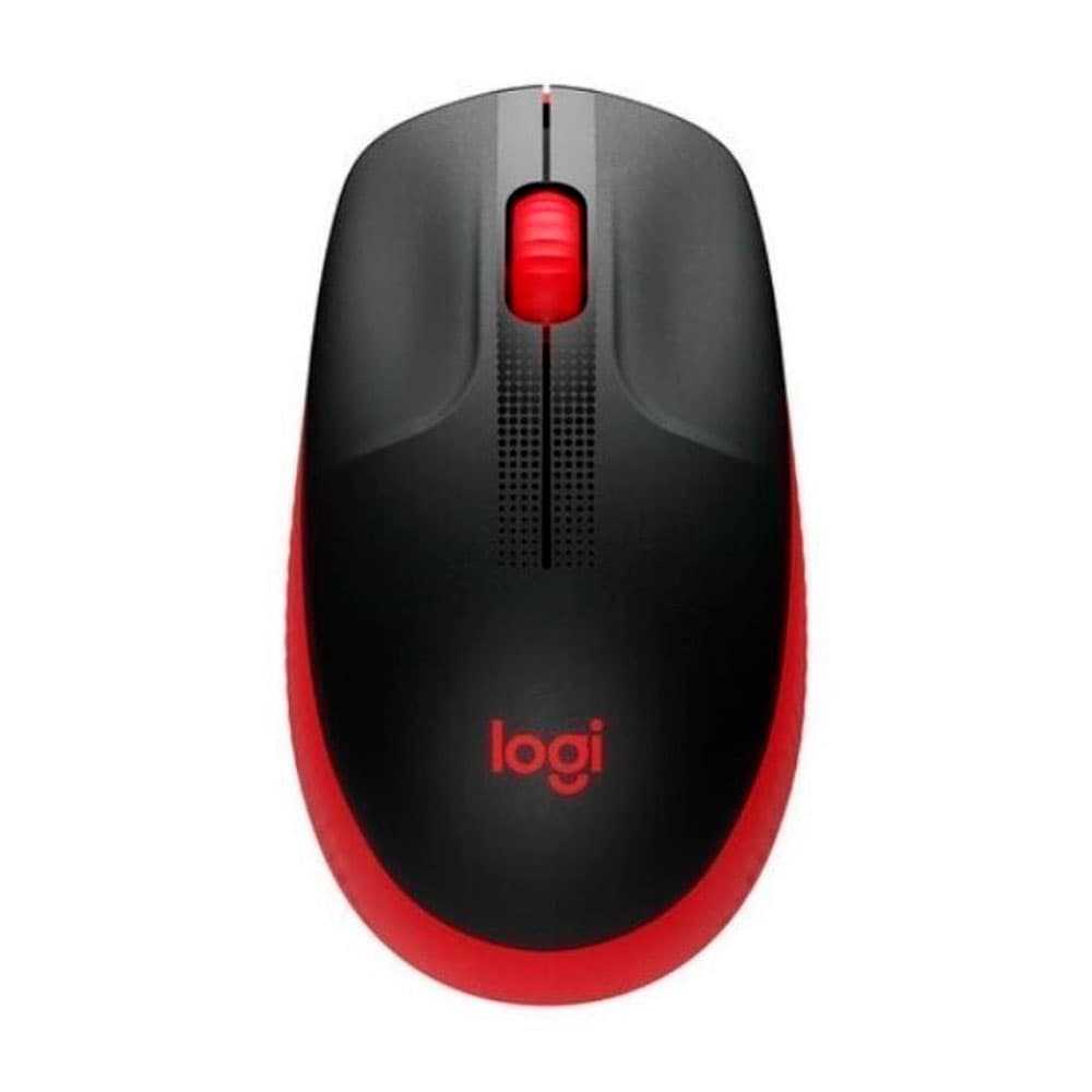 LOGITECH Mouse Inalambrico LOGITECH M190 COLOR Rojo Y Negro.