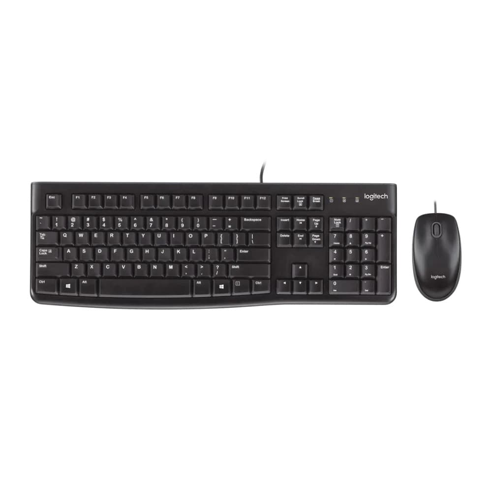 LOGITECH Combo LOGITECH Teclado + Mouse MK120 COLOR Negro