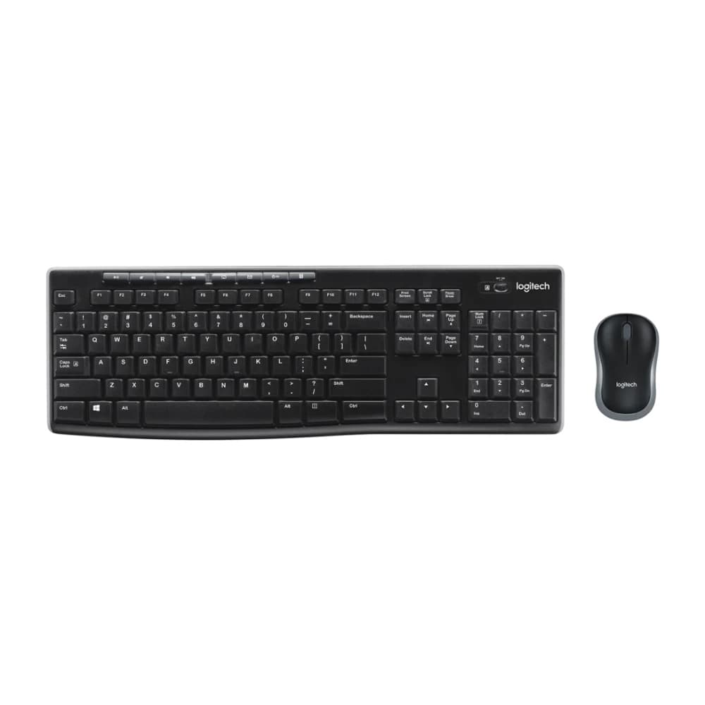 LOGITECH Combo LOGITECH Teclado + Mouse MK270 Negro