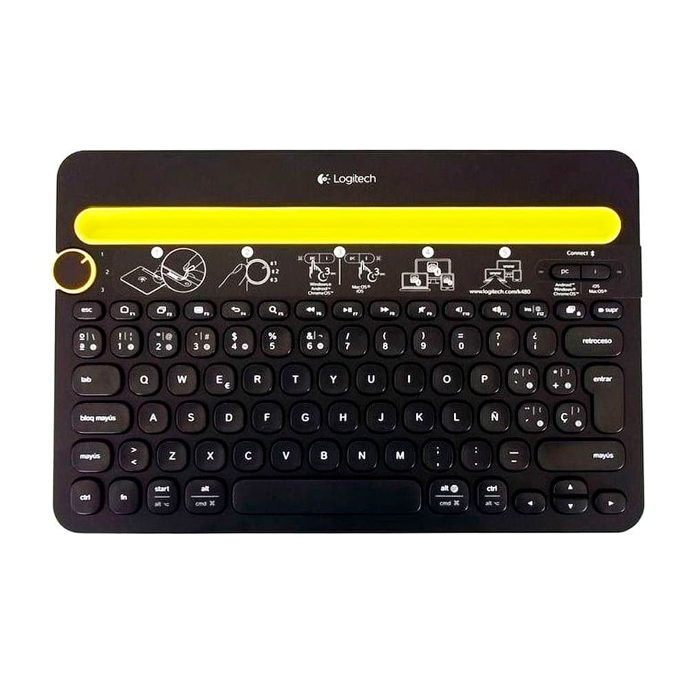 LOGITECH Teclado LOGITECH K480 Bluetooth Compatible Win, Mac Y Android COLOR Negro