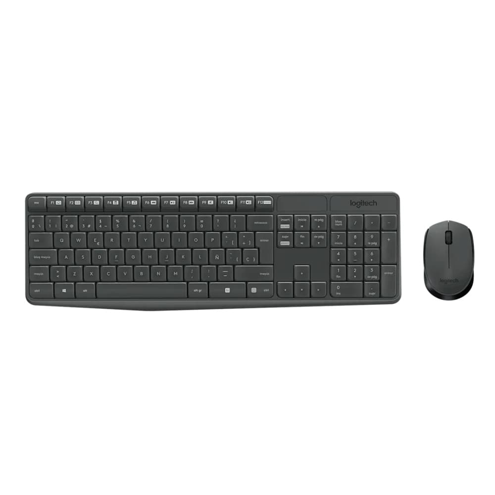 LOGITECH Combo Teclado/Mouse MK235 Logitech Gris