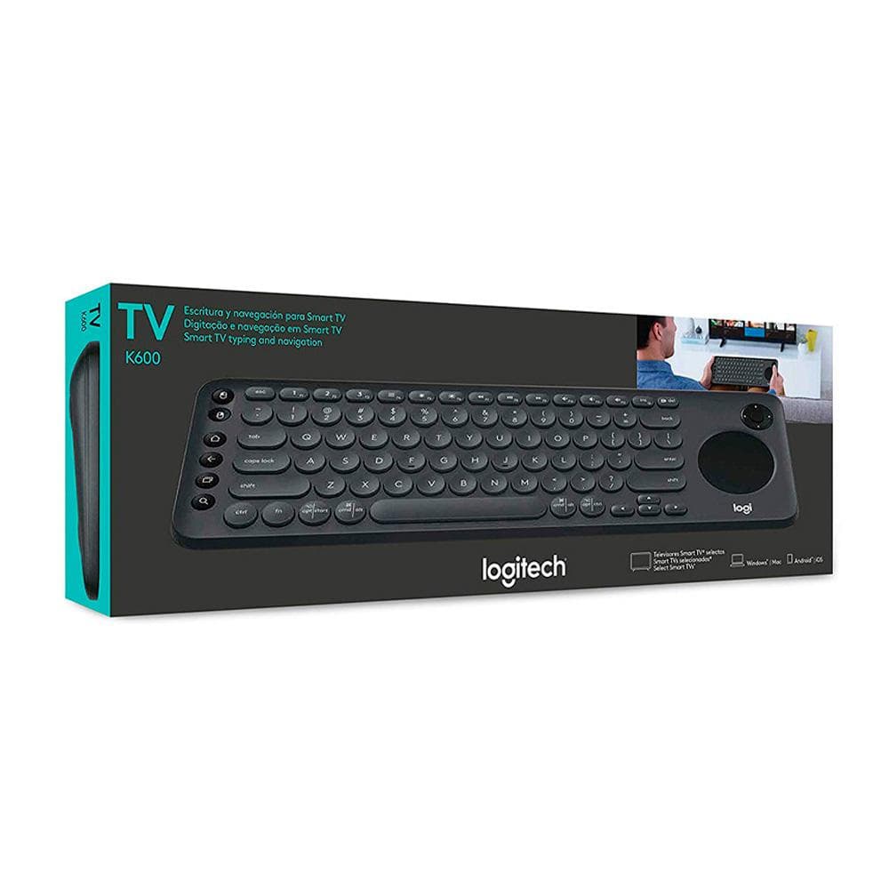 LOGITECH Teclado LOGITECH Inalámbrico TV K600 COLOR Negro