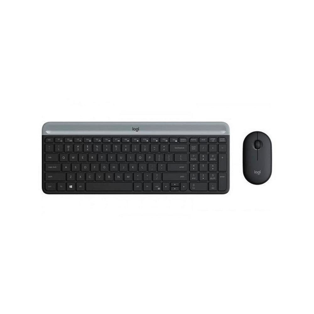 LOGITECH Combo Teclado + Mouse LOGITECH en combo Wireless MK470 (LAT/MX ESP) Negro