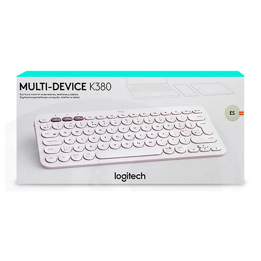 LOGITECH Teclado LOGITECH Multidispositivo Bluetooth K380 COLOR Blanco