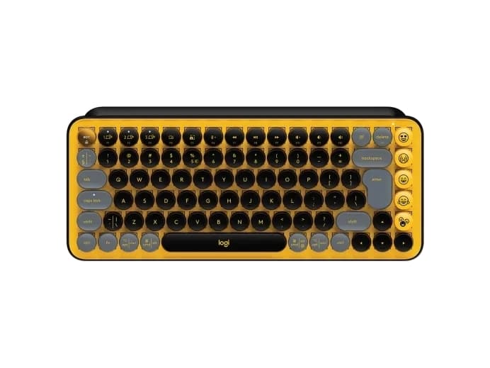LOGITECH TECLADO INALAMBRICO POP GRIS AMARILLO