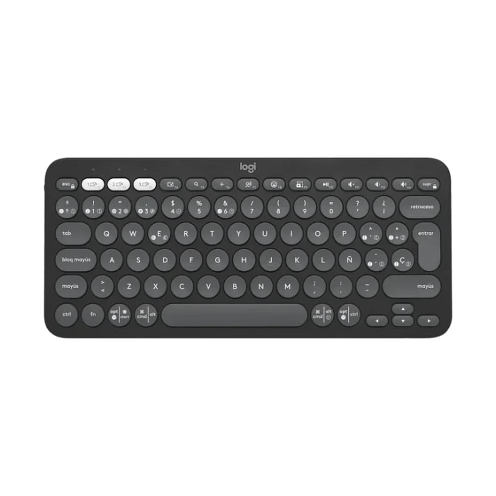 LOGITECH Teclado Inalámbrico Logitech Pebble Keys 2 K380s Color Grafito