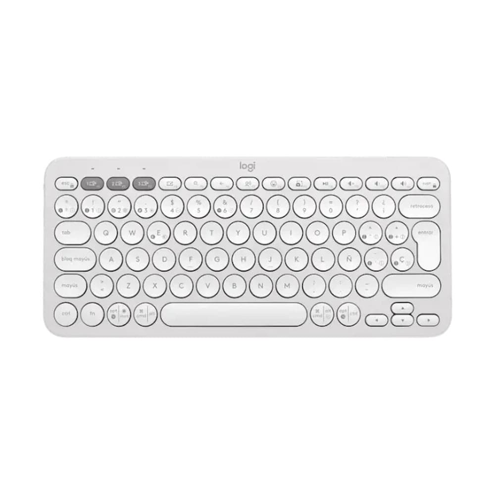 LOGITECH Teclado Inalámbrico Logitech Pebble Keys 2 K380s Color Blanco