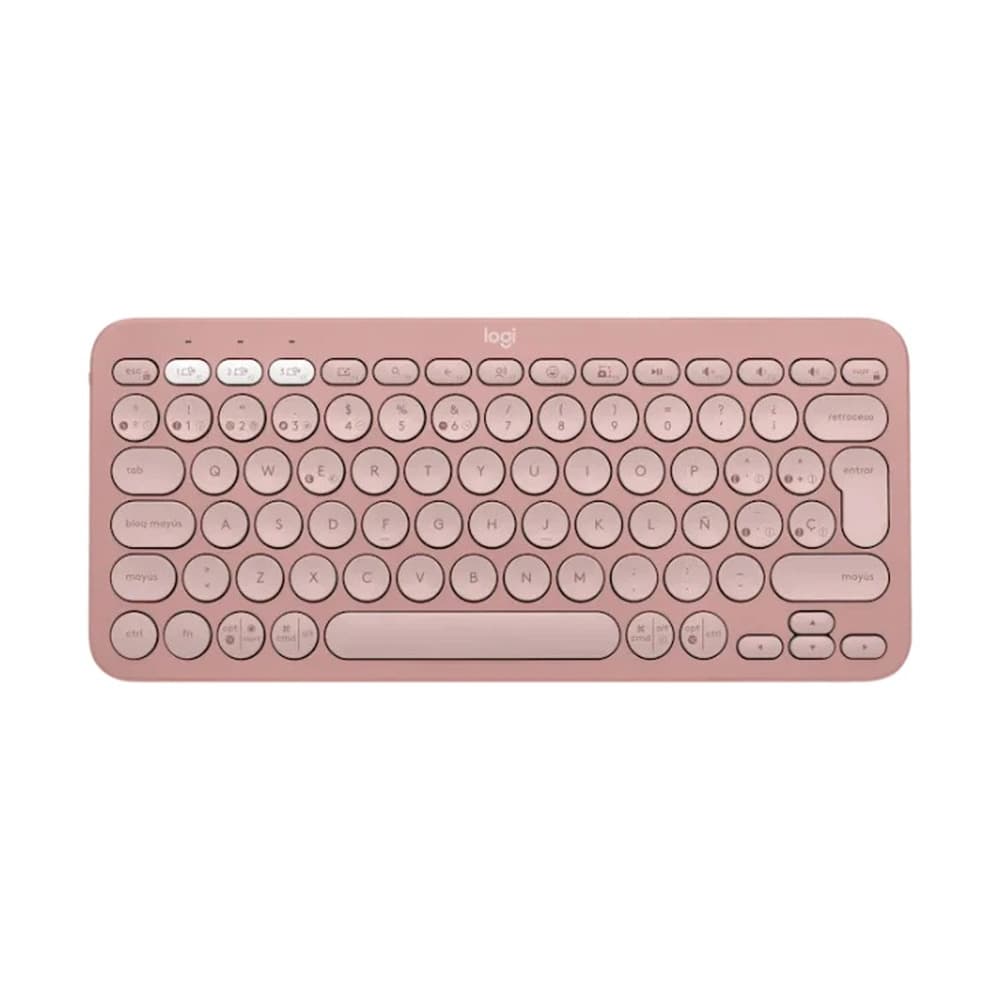 LOGITECH Teclado Inalámbrico Logitech Pebble Keys 2 K380s Color Rosa