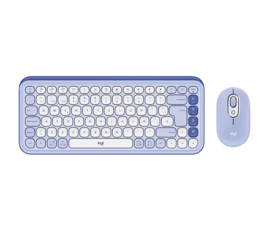 LOGITECH COMBO TECLADO MOUSE POP ICON COMBO-LILAC