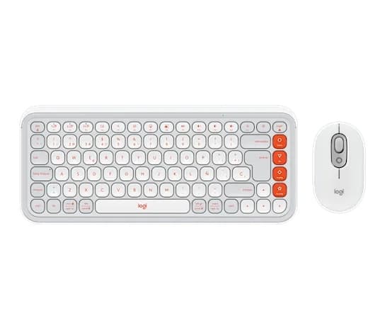 LOGITECH COMBO TECLADO MOUSE POP ICON COMBO- WHITE