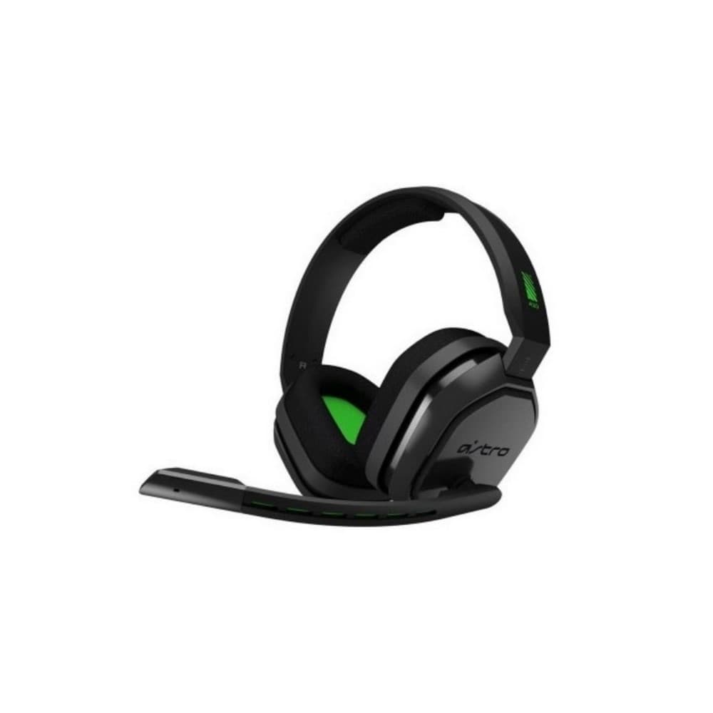 LOGITECH DIADEMA ASTRO A10 Logitech Gaming Alámbrica Plug3.5mm/USB Xbox Micrófono Cancela ruido Cable 2Metros Garantía 1Año-NEGRA-VERDE