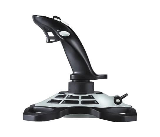 LOGITECH JOYSTICK EXTREME 3D PRO Logitech Gaming USB Compatible PC 12 Botones Programables Garantía 3Años-NEGRO-SILVER