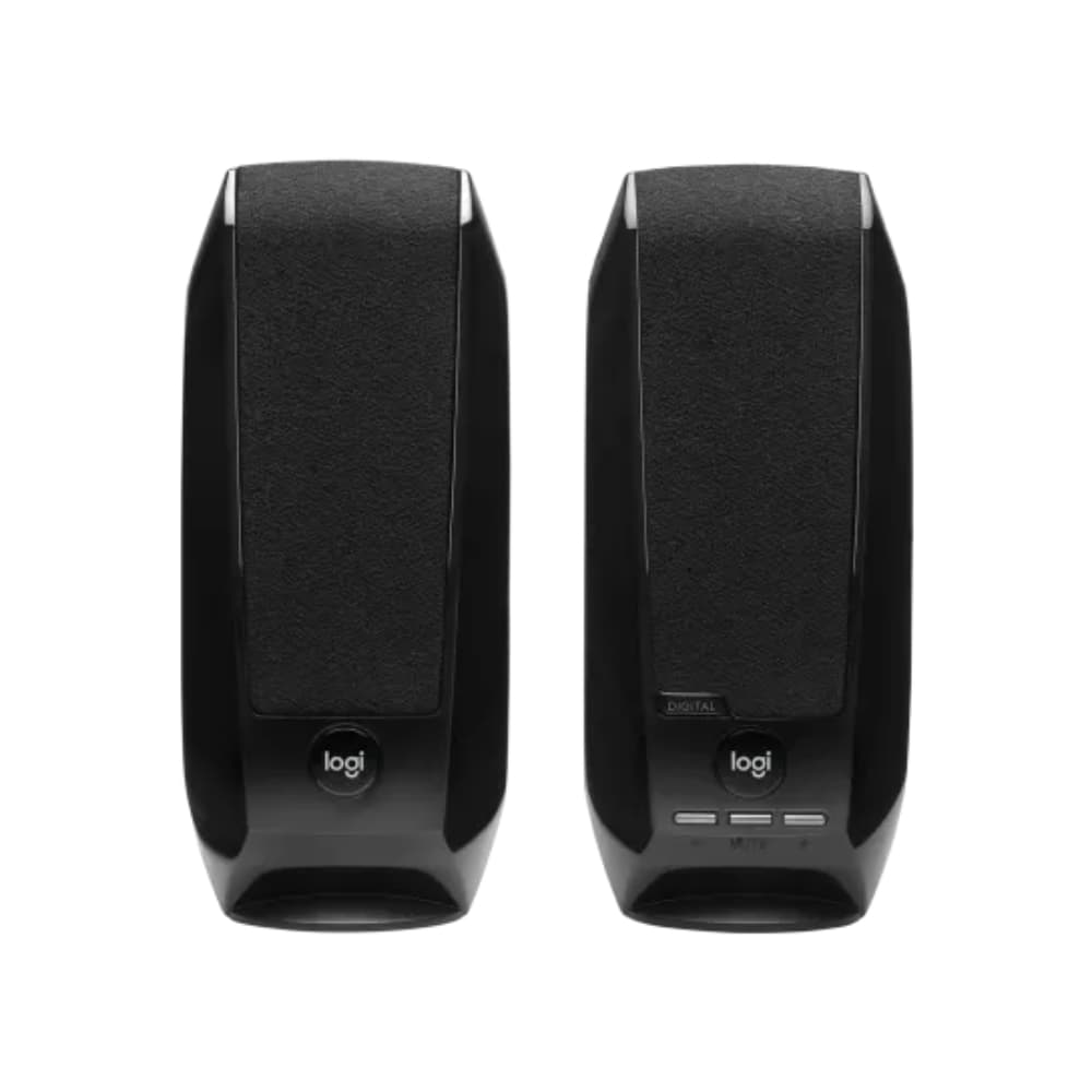 LOGITECH Parlantes LOGITECH S150 2.0 Potencia 2.2W USB Compatible PC-Cell-Tablet Sonido Estéreo Nítido Garantía 1Año-NEGRO