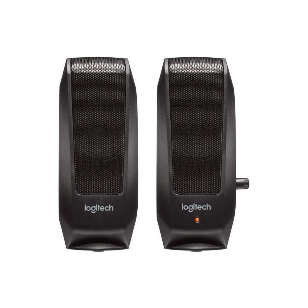 LOGITECH PARLANTE S120 2.0 Logitech Potencia 2.2W Plug 3.5mm Compatible PC-Cell-Tablet Sonido Estéreo Nítido Garantía 2Años-NEGRO