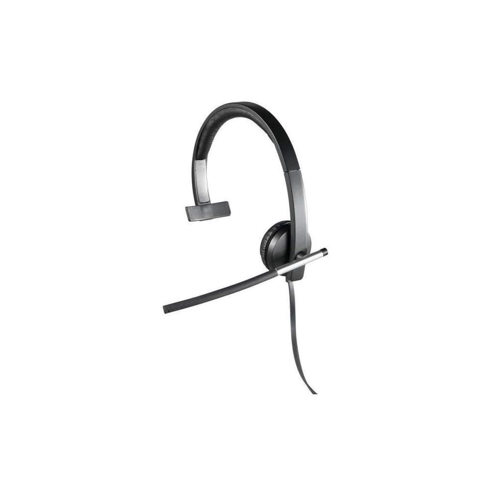 LOGITECH DIADEMA H650e MONO Logitech Corporativo USB Monoaural Alámbrico USB Compatible Win-Mac Micrófono Suspensión Ruido Cable Plano Con Controles Garantía 2Años-NEGRO