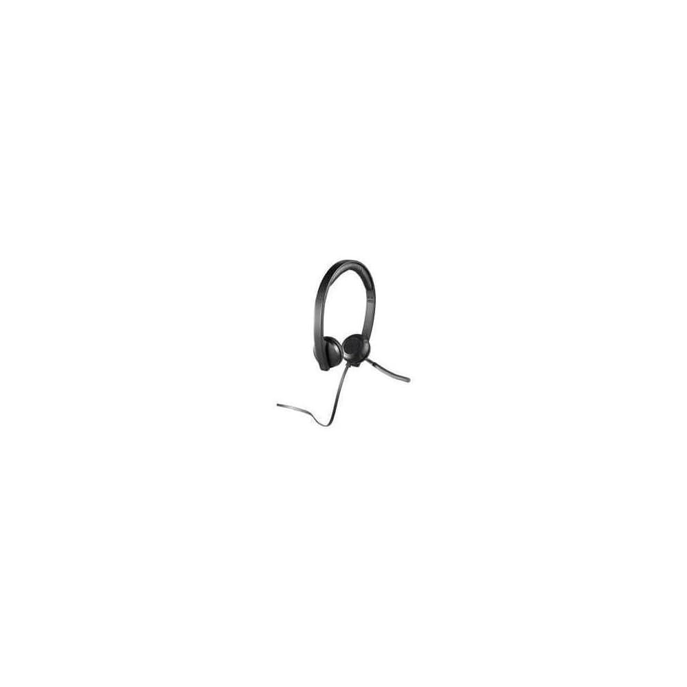 LOGITECH DIADEMA H650e STEREO Logitech Corporativo Biaural Alámbrico USB Compatible Win-Mac Micrófono Suspensión Ruido Cable Plano Con Controles Garantía 2Años-NEGRO