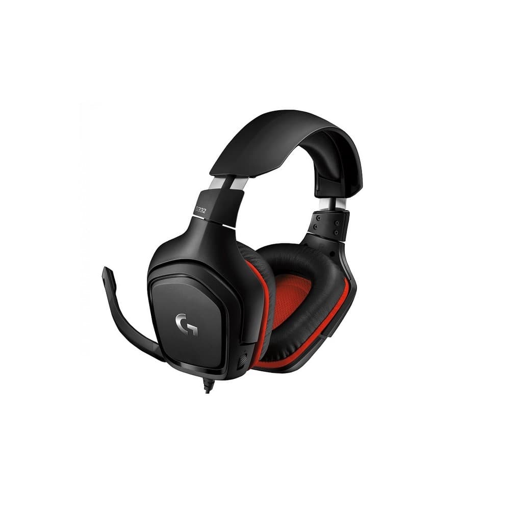 LOGITECH DIADEMA G332 Logitech Gaming Plug 3.5mm Sonido Estéreo Multiplataforma Control de Mute Cable 2Metros Garantía 2Años-NEGRO-NARANJA