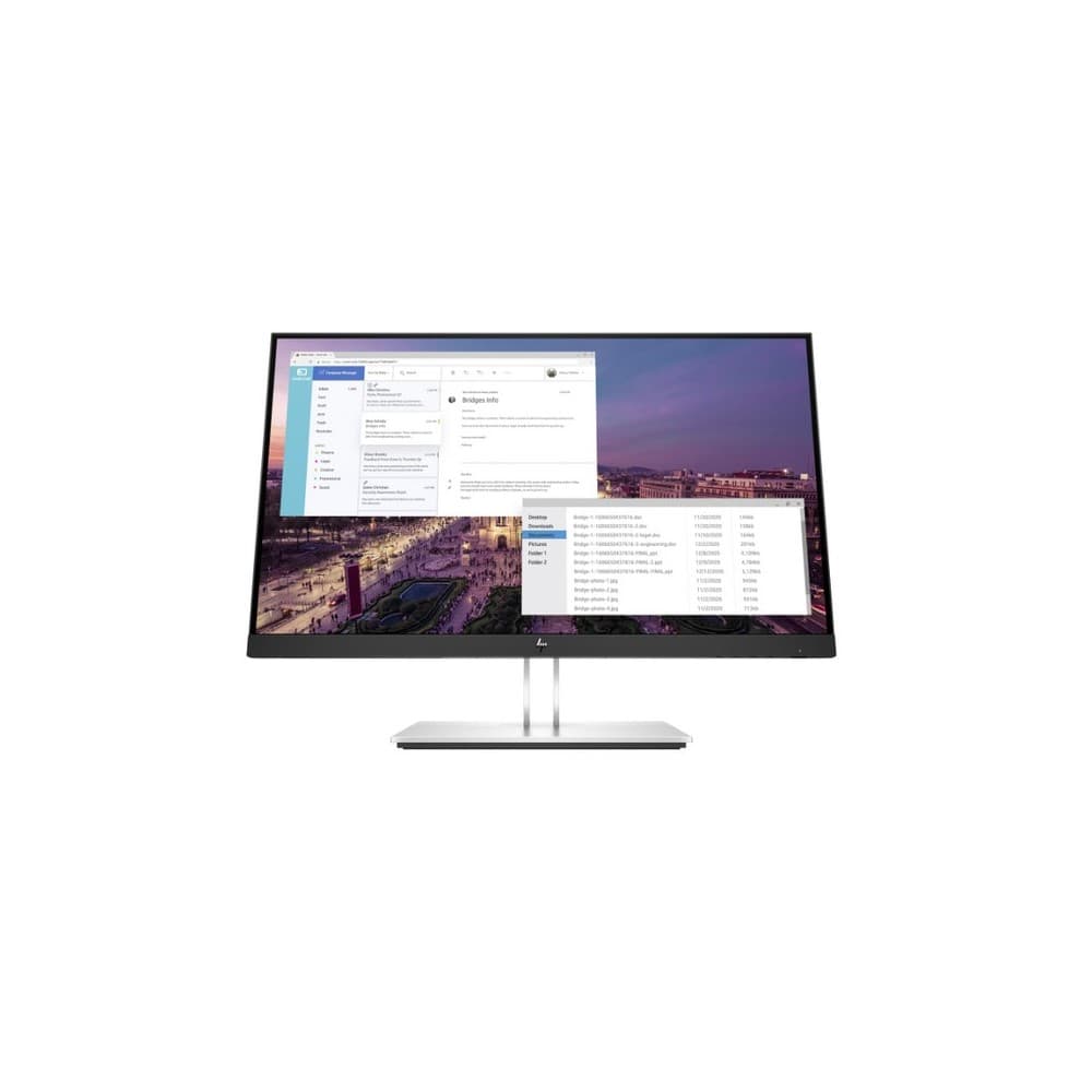 HPPCSCORP Monitor E23 G4 23 Tipo de pantalla IPS, Connector Types DisplayPort 1, DisplayPort 1.2 HDMI 1, HDMI1.4 VGA 1 USB-A 4 USB-B 1 HDCP support Yes, DisplayPort™ and HDMI