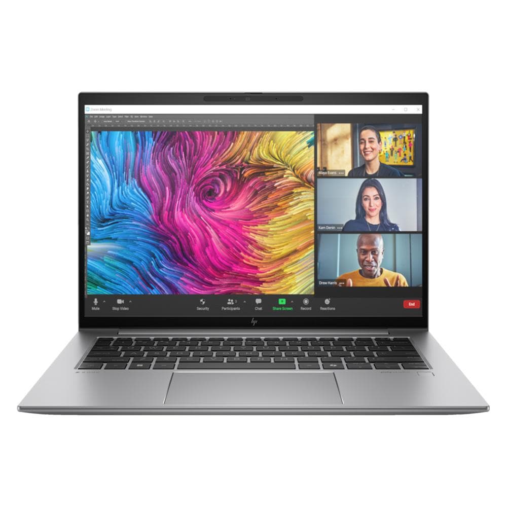 HPWORKSTATION Workstation Mobile HP ZBook Firefly 14 G11, Intel® Core™ Ultra 7 processor 155H (6 Performance Cores Max turbo 4.80GHz + 8 Efficient Cores Max Turbo 3.8GHz), 24MB Intel SmartCache, Intel® Iris® Xe Graphics, NVIDIA RTX A500 Laptop GPU (4 GB GDDR6 dedicated), 32GB (2x16GB) DDR5-5600 nECC SODIMM Max. 64GB, SSD 1TB PCIe NVMe Value, WLAN I AX211 Wi-F