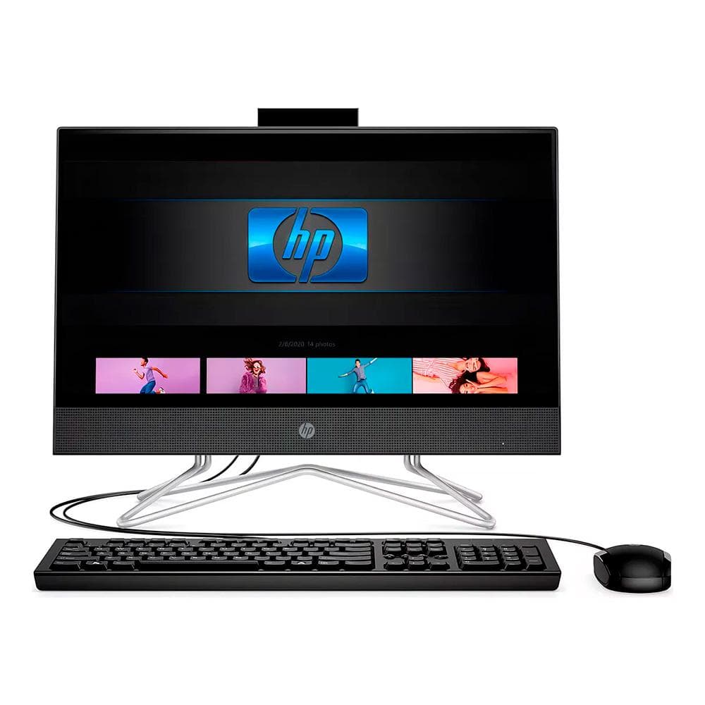 HPPCSCONSUMO HP AIO 22-dg0010la INTEL CORE i3-N300 (ALDER LAKE-N) /RAM 8GB (1x8GB) DDR5 4800 NECC /SSD 512G 2280 PCIe NVMe Value/Non-Touch/21.5 FHD Antiglare VA/UMA/Jet Black no card reader - HD Camera/FREEDOS