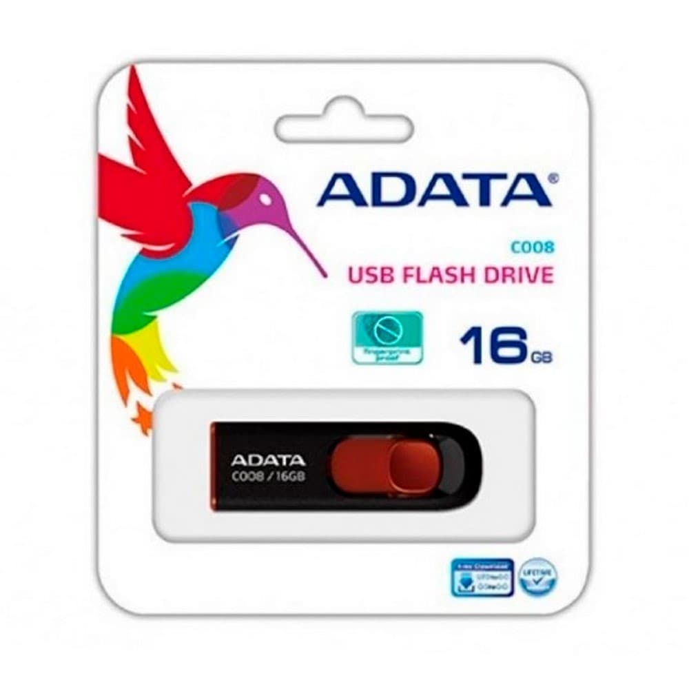 ADATA Memoria Adata USB 2.0 C008 Retractil 16gb Negra