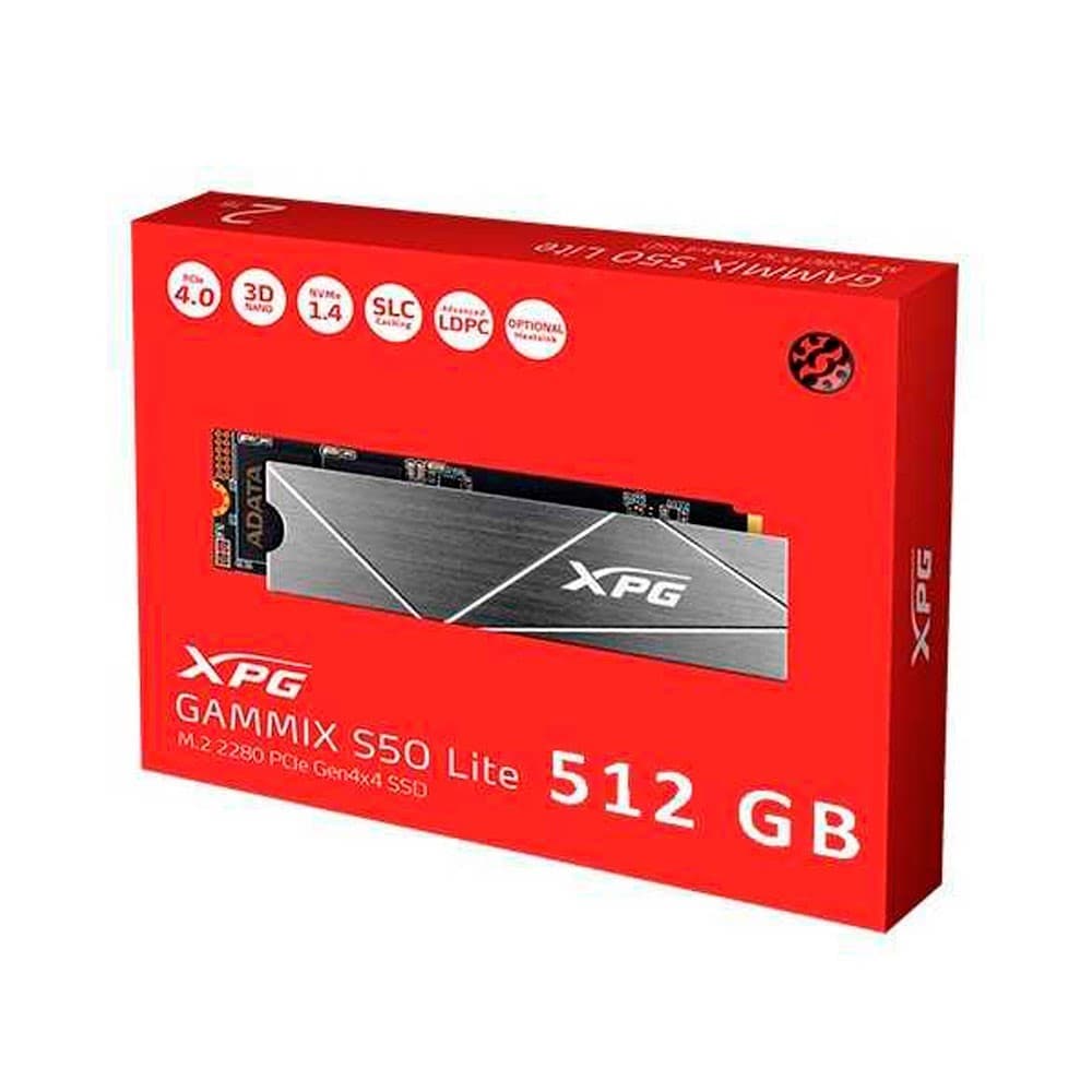 ADATA Unidad de estado sólido XPG gammix 512GB S50 lite PCIe gen4x4 M.2 2280