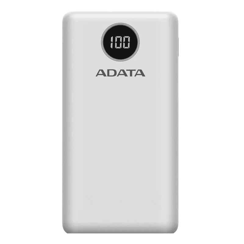 ADATA-XPG Power Bank 20000mAh blanca digital /2 puertos usb quick charge + 1 Puerto Tipo C Salida + 1 Puerto Tipo C Entrada