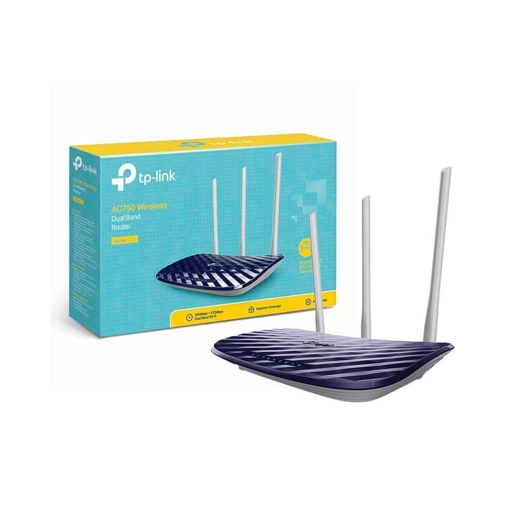 TPLINK Router TPLINK Inalámbrico Doble Banda Ac750 Dual Band 3 Antenas Externas COLOR Gris Oscuro