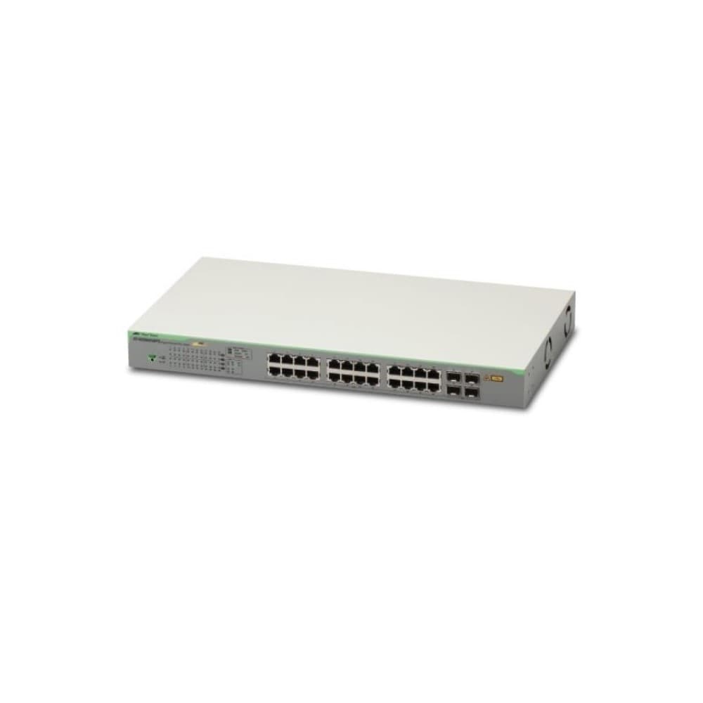ALLIEDTELESIS Switches Allied telesis 24-port 10/100/1000T POE+ (185W/24 ports) WebSmart switch with 4 SFP ports
