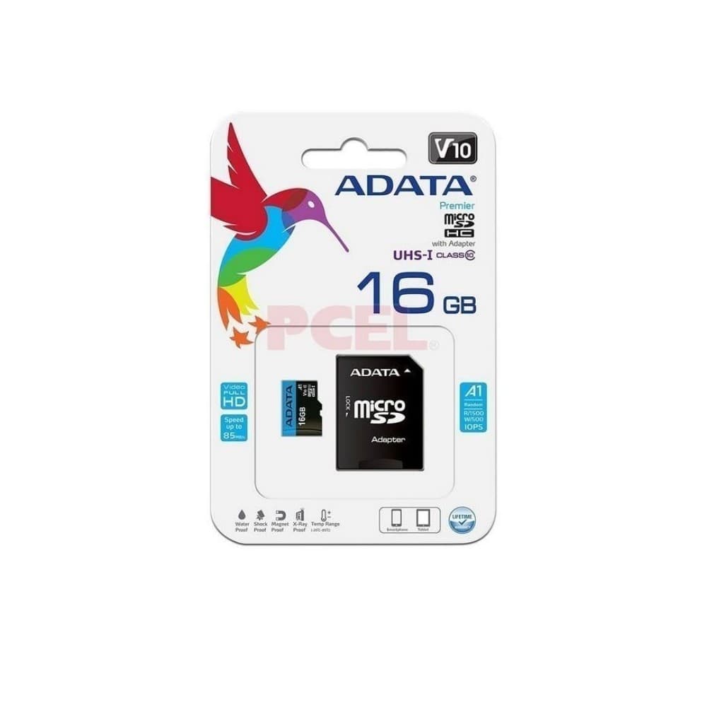 ADATA Micro Sd Con Adaptador Adata AUSDH16GUICL10A1-RA1