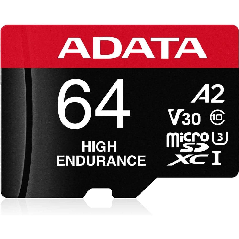 ADATA Micro SD ADATA 64GB Clase 10 Alta Resistencia + Adaptador