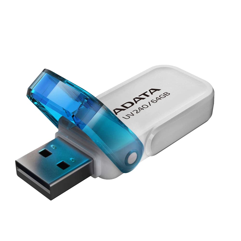 ADATA MEMORIA USB 2.0 UV240 COLOR BLANCO AZUL