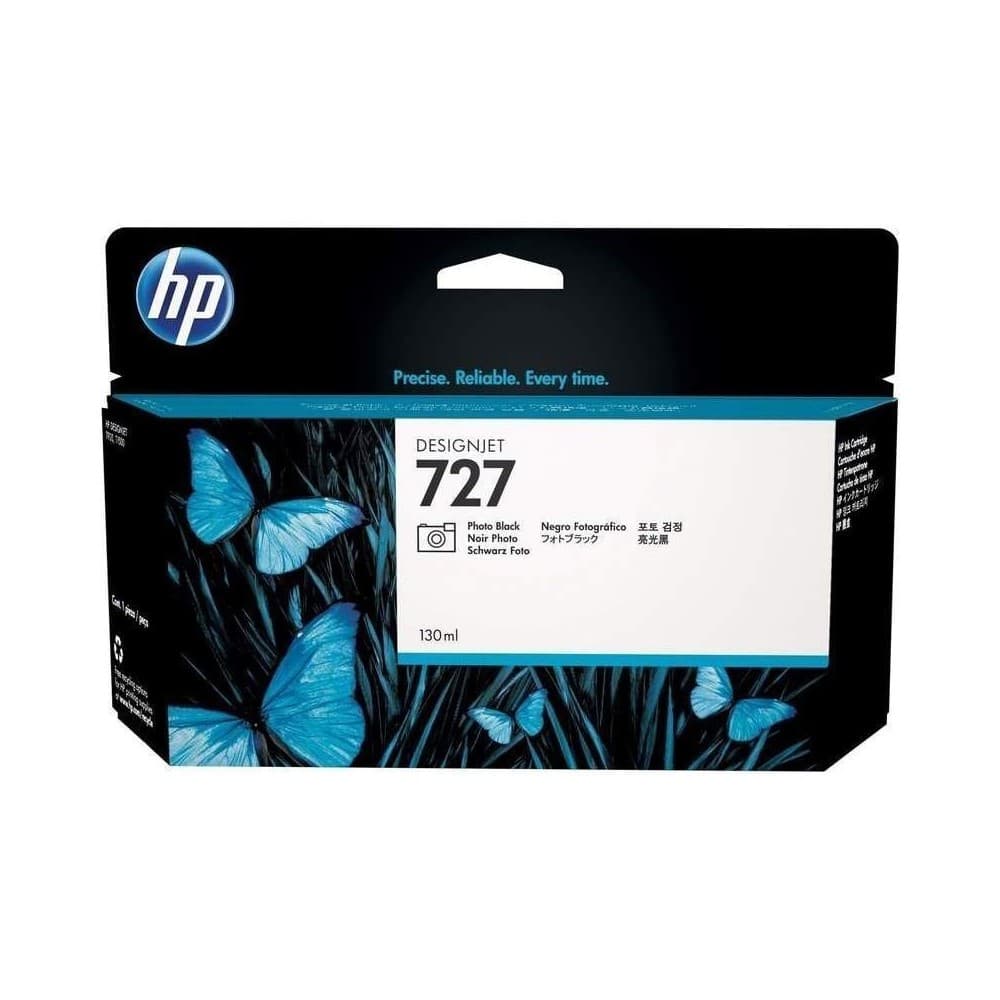 HPIMPGRANFORMATO Cartucho de tinta HP 727 DesignJet negro fotográfico de 130 ml