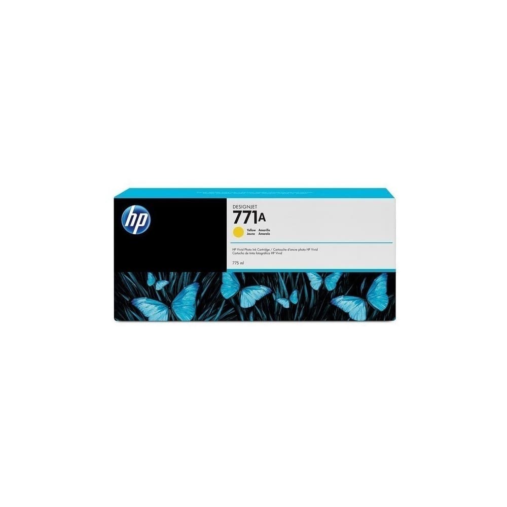 HPIMPGRANFORMATO CARTUCHO DE TINTA HP # 771 AMARILLO DESIGNJET Z6200/Z6800 775