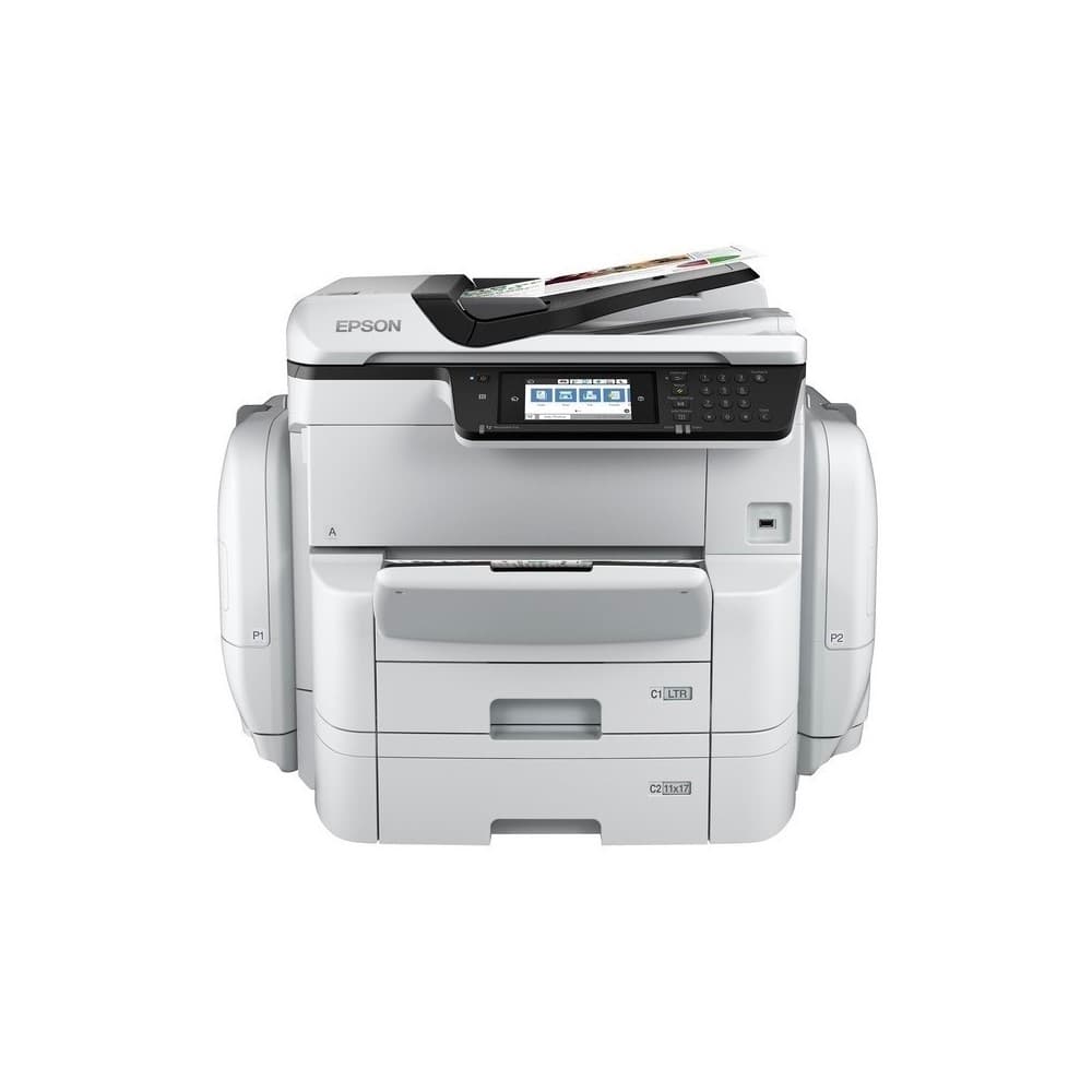 EPSON CORPORATIVO Multifuncional Color de Bolsas de Tinta WorkForce Pro A3. Color. Conectividad USB, Inalámbrica, Ethernet, Wi-fi Direct. Blanca. WF-C869R