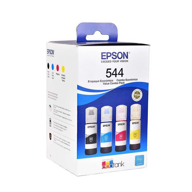 EPSONSUMINISTROS Botella Epson T544520-4P - Multipack Set 4 botellas negra, cyan, magenta y yellow IMPRESORA L3110/L3150- cyan Ink (7.500 paginas)