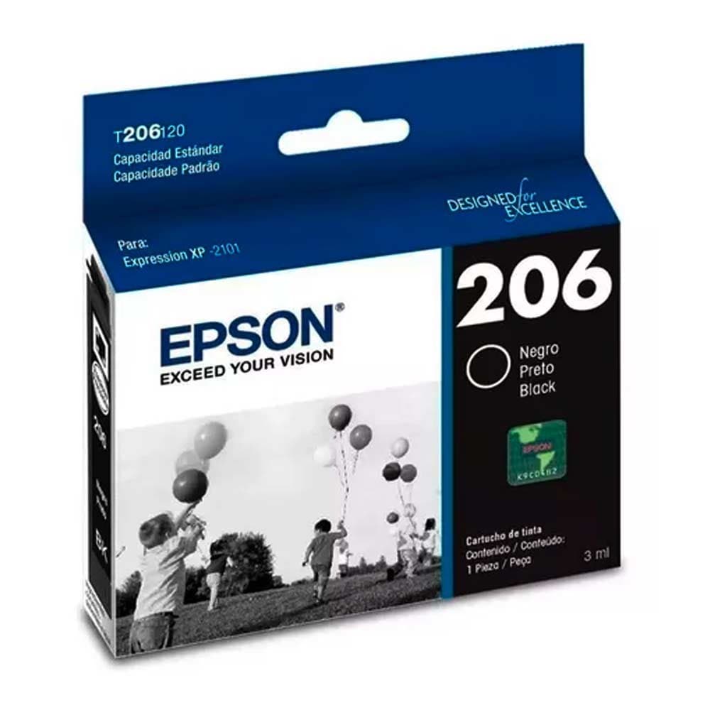 EPSONSUMINISTROS Cartucho Epson T206120-AL Black Ink Cartridge-Xpression XP-2101