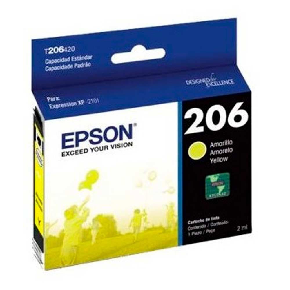 EPSONSUMINISTROS Cartucho Epson T206420-AL amarillo Ink Cartridge-Xpression XP-2104