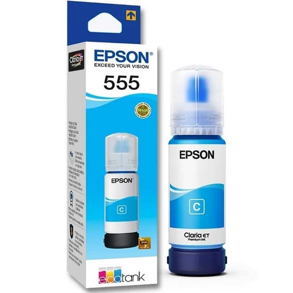 EPSONSUMINISTROS Botella de Tinta EPSON T555220 AL L8180 70 ml COLOR Cyan