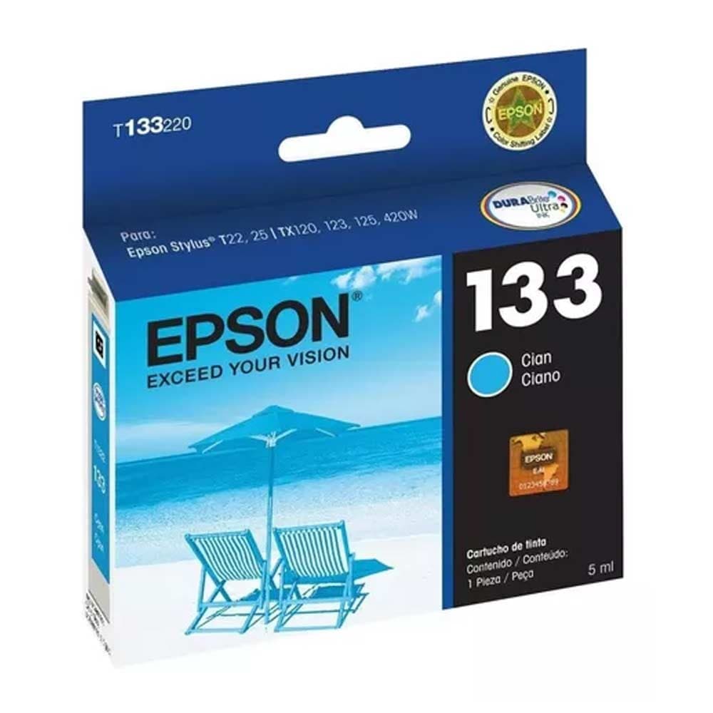 EPSONSUMINISTROS Cartucho Epson T133220-AL Stylus T25 / Tx125 - Cyan - (350 paginas)
