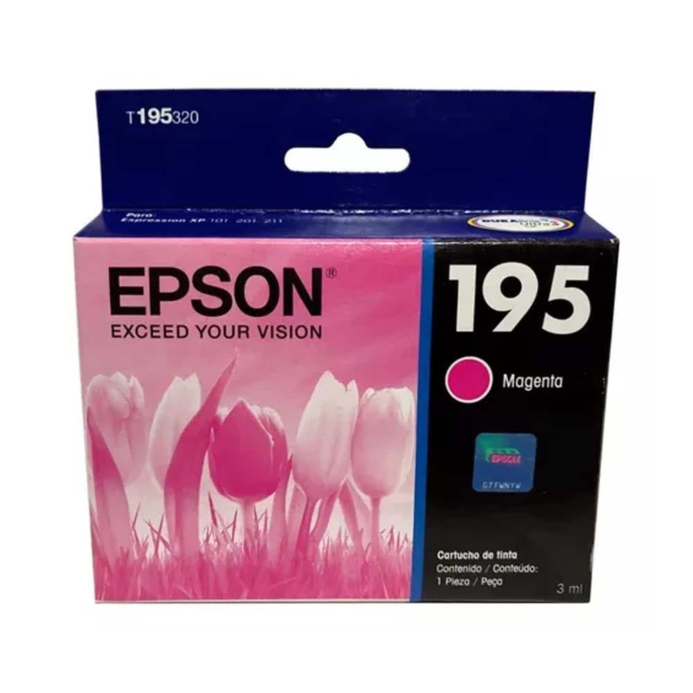 EPSONSUMINISTROS Cartucho Epson T195320 Magenta Xpression Xp-101/Xp-201/Xp-21- Aprox 210 PG