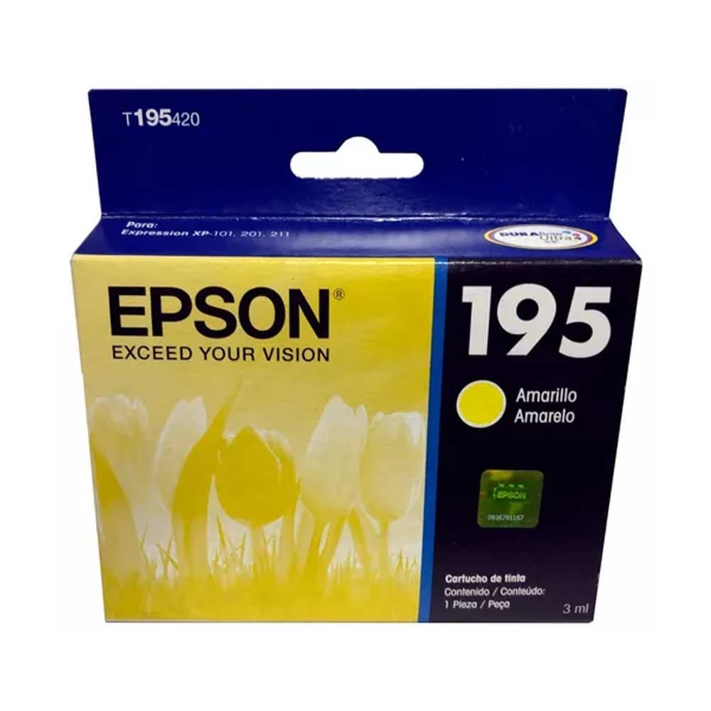 EPSONSUMINISTROS Cartucho Epson T195420 Yellow Xpression Xp-101/Xp-201/Xp-211 Aprox 210 PG