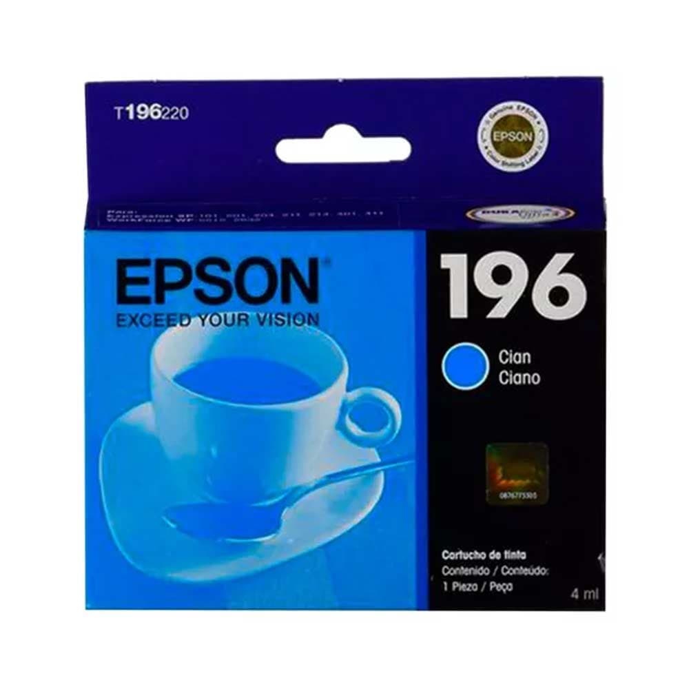 EPSONSUMINISTROS Cartucho Epson T196220 - Cyan Ink XP101/104/201/204/401 WF2512/2532