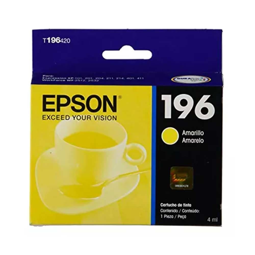 EPSONSUMINISTROS Cartucho Epson T196420 - Yellow Ink XP101/104/201/204/401 WF2512/2532