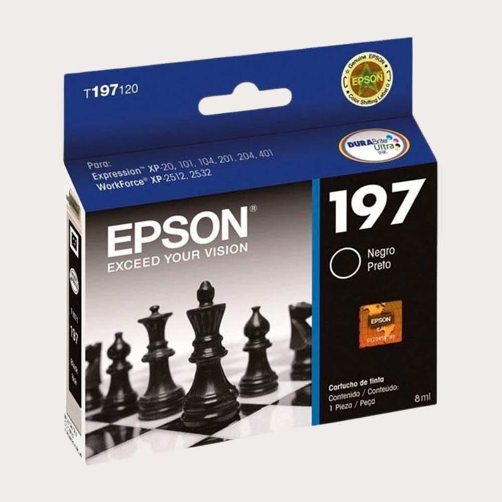 EPSONSUMINISTROS Cartucho Epson T197120 - Black Ink XP101/104/201204/401WF2512/2532