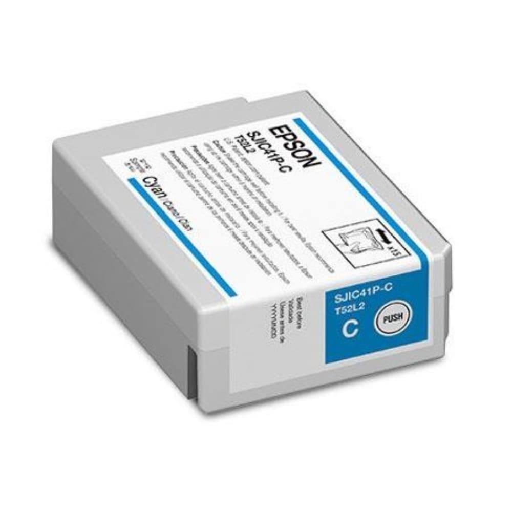 EPSONPOSCOLORWORKS Cartucho de tinta Cyan para TM-C4000 SJIC41P (C)