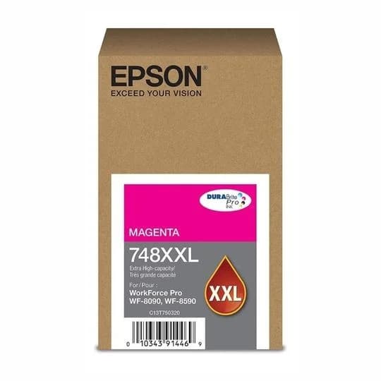 EPSON Cartuchos de Tinta Epson Magenta T748XXL320-AL para WorkForce WF-6090/WF-6590 (7.000 páginas)