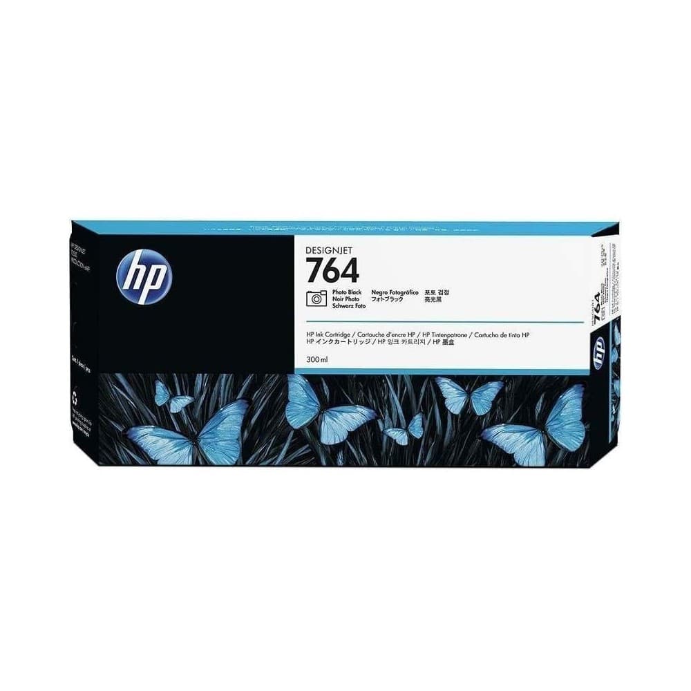 HPIMPGRANFORMATO Cartucho de tinta DesignJet HP 764 de 300 ml negro fotográfico